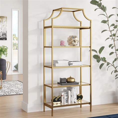 wayfair gold shelf